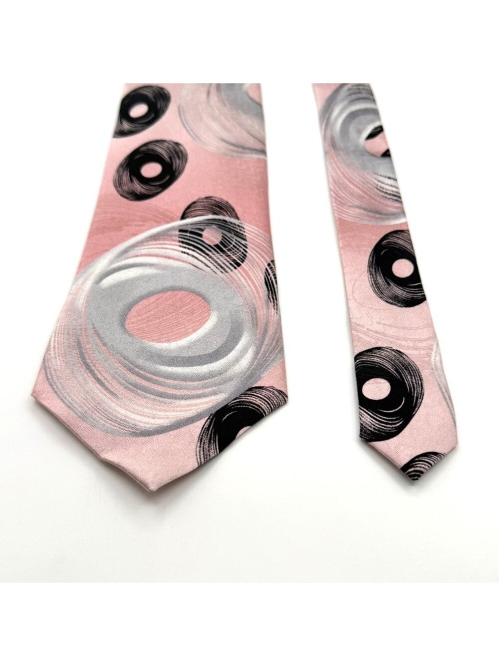 Vintage Enrico Capucci Pink Abstract Print 100% Silk Tie 58" x 4"